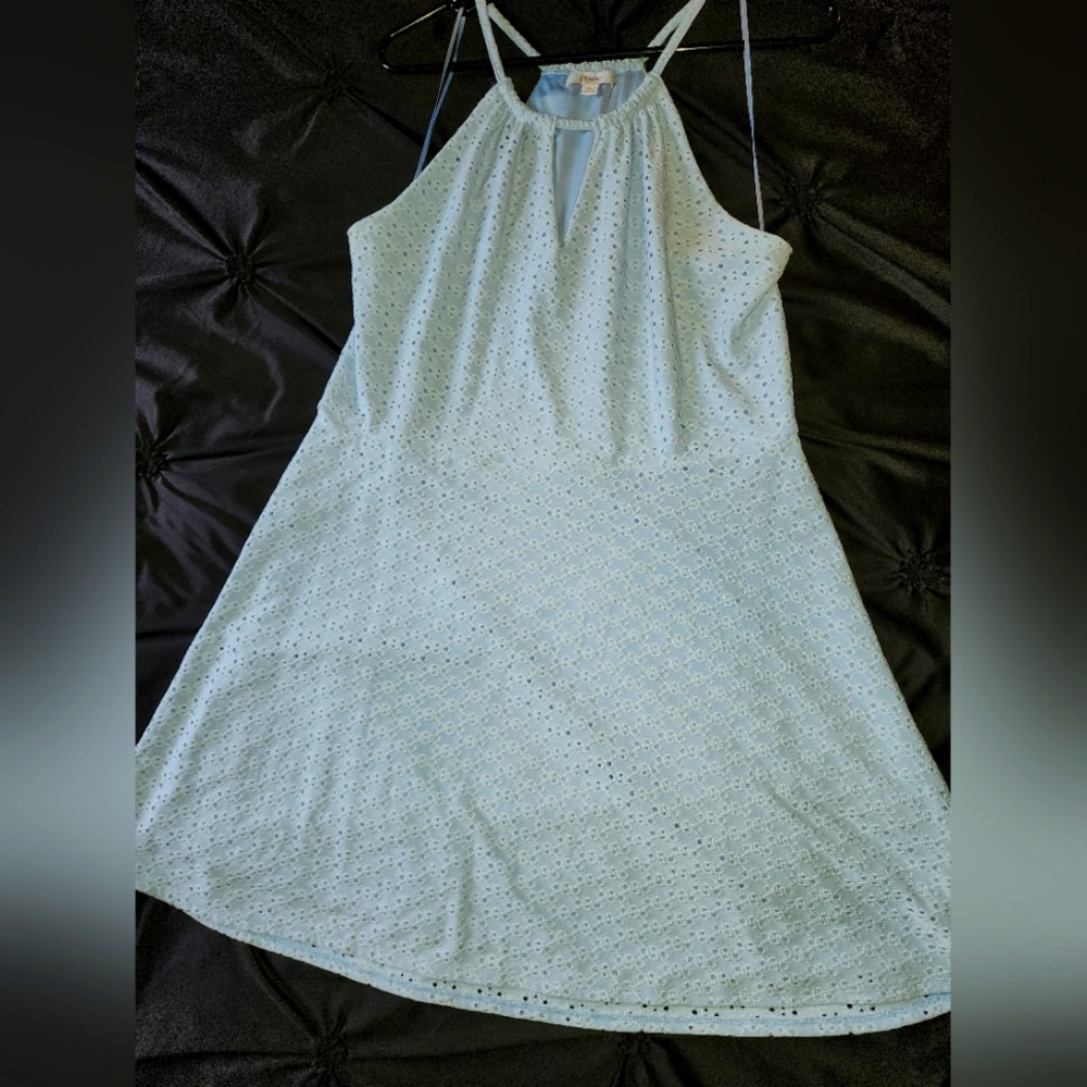 XL light blue double layer keyhole dress by Candie's NWOT